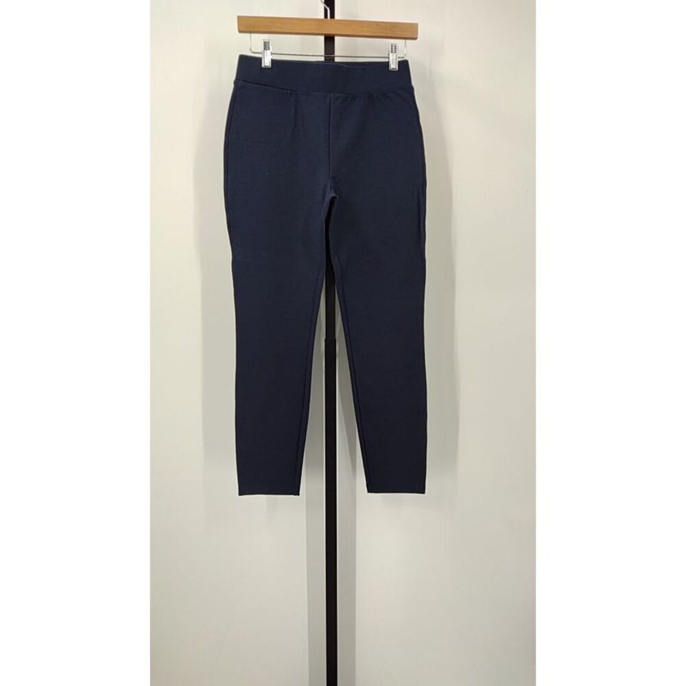 Quince Women Ultra-Stretch Ponte Skinny Pants Blue M